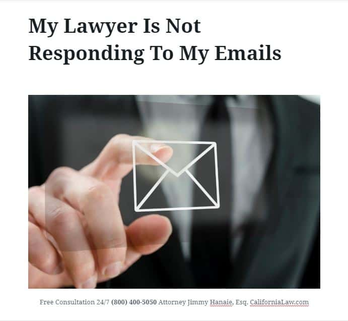 my lawyer is not responding to my emails 2